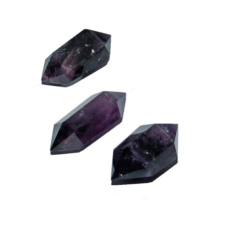Amethyst Doppelender + Spitzen geschliffen A* Qualität ca.20 - 45 mm