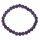 Amethyst 6 mm faccettiertes Kugelarmband auf elsatischem Band aufgezogen ca. 19 - 20 cm
