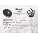 Hämatit 2er Schmuckset 1x 4mm Kugelarmband mit 3 Strasskugeln,1x 4mm Kugel Ring mit 3 Strasskugeln