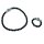 Onyx 2er Schmuckset 1x 4mm Kugelarmband mit 3 Strasskugeln, 1x 4mm Kugel Ring mit 3 Strassperlen