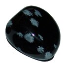 Schneeflockenobsidian Trommelstein Handschmeichler ca. 25 - 30 mm Super A* Qualität und Polierung