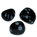 Schneeflockenobsidian Trommelstein Handschmeichler ca. 25 - 30 mm Super A* Qualität und Polierung