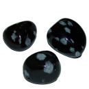 Schneeflockenobsidian Trommelstein Handschmeichler Super A* Qualität und Polierung ca. 25 - 30 mm