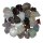 Bunte Natur Trommelsteine Bergkristall Amethyst und andere B Qualität