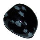 Schneeflockenobsidian Trommelstein   ca. 25 - 30 mm