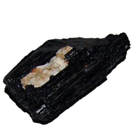 Turmalin schwarz/Schörl Rohstück Rohkristall teilweise mit Einschlüssen