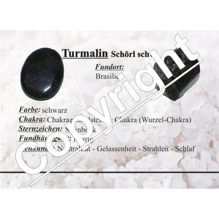Turmalin schwarz/Schörl Rohstück Rohkristall teilweise mit Einschlüssen