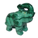 Malachit Elefant 40 - 80 mm Rarität Handarbeit