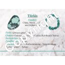 Türkis Splitter Armband auf Stretchband 5 - 10 mm, 19 - 20 cm lang