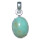 Chrysopras 925er Silber Anhänger ca. 15 x10 mm