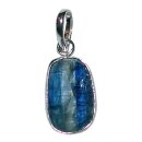 Disthen ( Cyanit) 925er Silberanhänger flach ca. 15 x10 mm