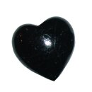 Turmalin Schörl schwarz Herz Handschmeichler ca. 30 mm