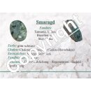 Smaragd 925er Silber Anhänger oval ca. 10 x 5 mm