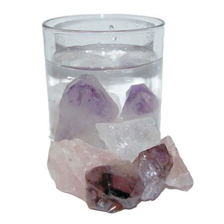 BASIS ROHSTEIN Wellness - Set 200g Rohsteine Wassersteine  Edelsteinwasser