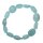 Aquamarin Trommelstein Nugget Armband A*extra Qualität ca. 19 - 20 cm