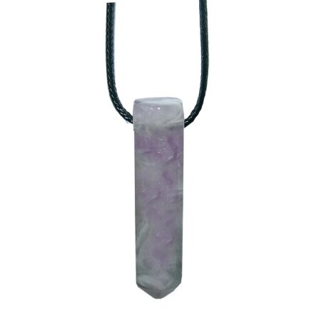 Amethyst gebändert Spitze gebohrt als Anhänger ca. 45 mm lang