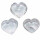 Bergkristall/Rauchquarz Herz auch als Handschmeichler A*Extra klare Qualität ca. 30  mm