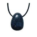 Saphir Trommelstein Tropfen gebohrt (2,5 mm) ca. 25 x 20...