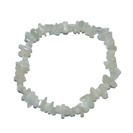 Mondstein Splitter Armband auf Strechband ca. 5 - 10 mm, 19 - 20 cm lang