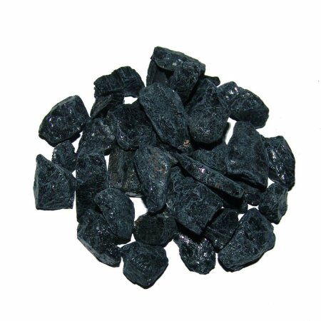 Turmalin Schörl 100 g kleine Rohsteine Rohstücke Wassersteine ca.10 - 20  mm