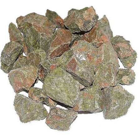 Unakit / Epidot Rohsteine Dekochips Natursteine ca. 2 - 4 cm