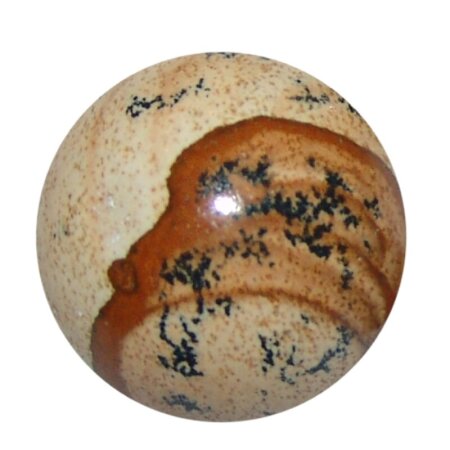 Landschaftsjaspis 20mm Kugel auch als Handschmeichler