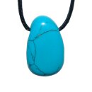 Türkinit Trommelstein Tropfen gebohrt (2,5 mm) ca....