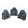 Schneeflockenobsidian Happy Buddha sitzend ca. 45 x 50 mm