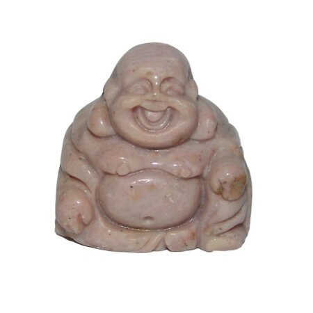 Rhodonit Happy Buddha sitzend ca. 25 x 30 mm