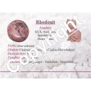 Rhodonit Happy Buddha sitzend ca. 25 x 30 mm