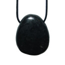 Shungit Anhänger Tropfen XL ca. 30 x 40 mm mit Bohrung ca. 2,5 mm