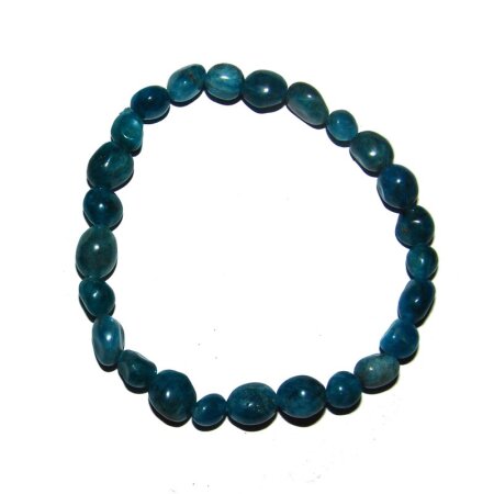 Apatit mini  Nugget Armband ca. 5 - 10 mm, auf elastischem Band ca. 19 - 20 cm