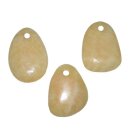 Orangencalcit Anhänger Free Form frontal gebohrt ca. 40 x 30 mm, Bohrung ca. 3 mm