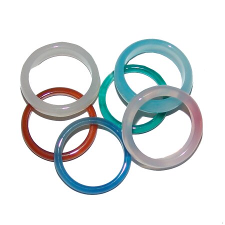 Achat Ring gefärbt oder naturfarben verschiedene Größen