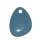 Blauquarz Anhänger Free Form frontal gebohrt ca. 40 x 30 mm, Bohrung ca. 3 mm