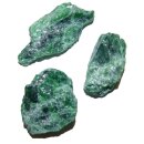 Diopsid Trommelstein Tropfen gebohrt (2,5 mm) ca. 30 x 20 mm Anhänger Edelstein