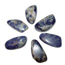 Sodalith 100 g Trommelsteine, ca. 5 - 7 Steine, Handschmeichler ca. 20 - 30 mm