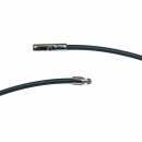 Kautschuk Band Reif schwarz 3mm mit stabilem Edelstahl Clipverschluss verschiedene Längen wählbar