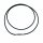 Kautschuk Band Reif schwarz 3mm mit stabilem Edelstahl Clipverschluss verschiedene Längen wählbar