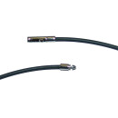 Kautschuk Band Reif schwarz 3mm mit stabilem Edelstahl Clipverschluss verschiedene Längen wählbar 60 cm