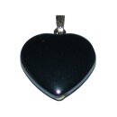 Hämatit Herz Anhänger mit siöberfarbener...