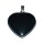 Hämatit Herz Anhänger mit siöberfarbener Metallöse ca. 20 mm