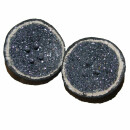 Galenit auch Bleiglanz genannt (syntetisch hergestellt) Geode geöffnet ca. 60 - 70 mm ein echter Hingucker