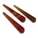 Achat carneolfarben Massagestab Griffel ca. 100 mm