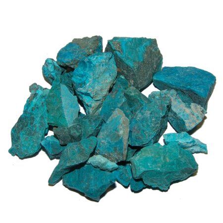 100 Gramm Chrysokoll Rohsteine Rohstücke Wassersteine ca. 15 - 25 mm