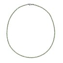 Peridot / Olivin 2 mm facettierte Kugel Kette mit...