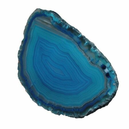Achat petrol blau Hälfte einer Geode ca. 40 - 70 mm