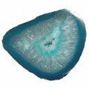 Achat petrol blau Hälfte einer Geode ca. 40 - 70 mm