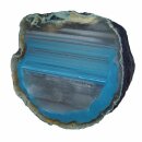 Achat petrol blau Hälfte einer Geode ca. 40 - 70 mm