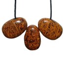 Schlangenhaut Jaspis Trommelstein Tropfen gebohrt (2,5 mm) ca. 30 x 20 mm Anhänger Edelstein